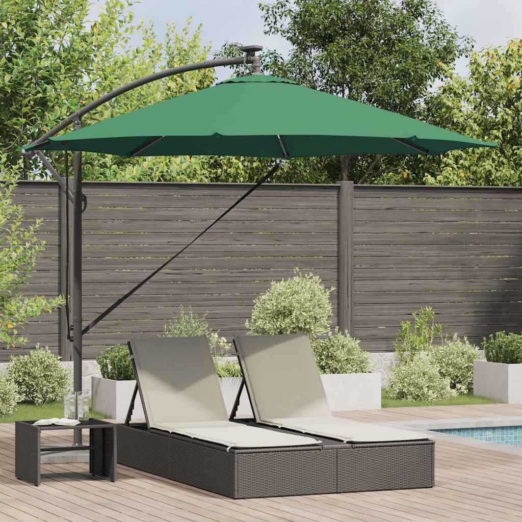 vidaXL Umbrella 294 x 294 x 248 cm Polyester and Aluminium Green 1