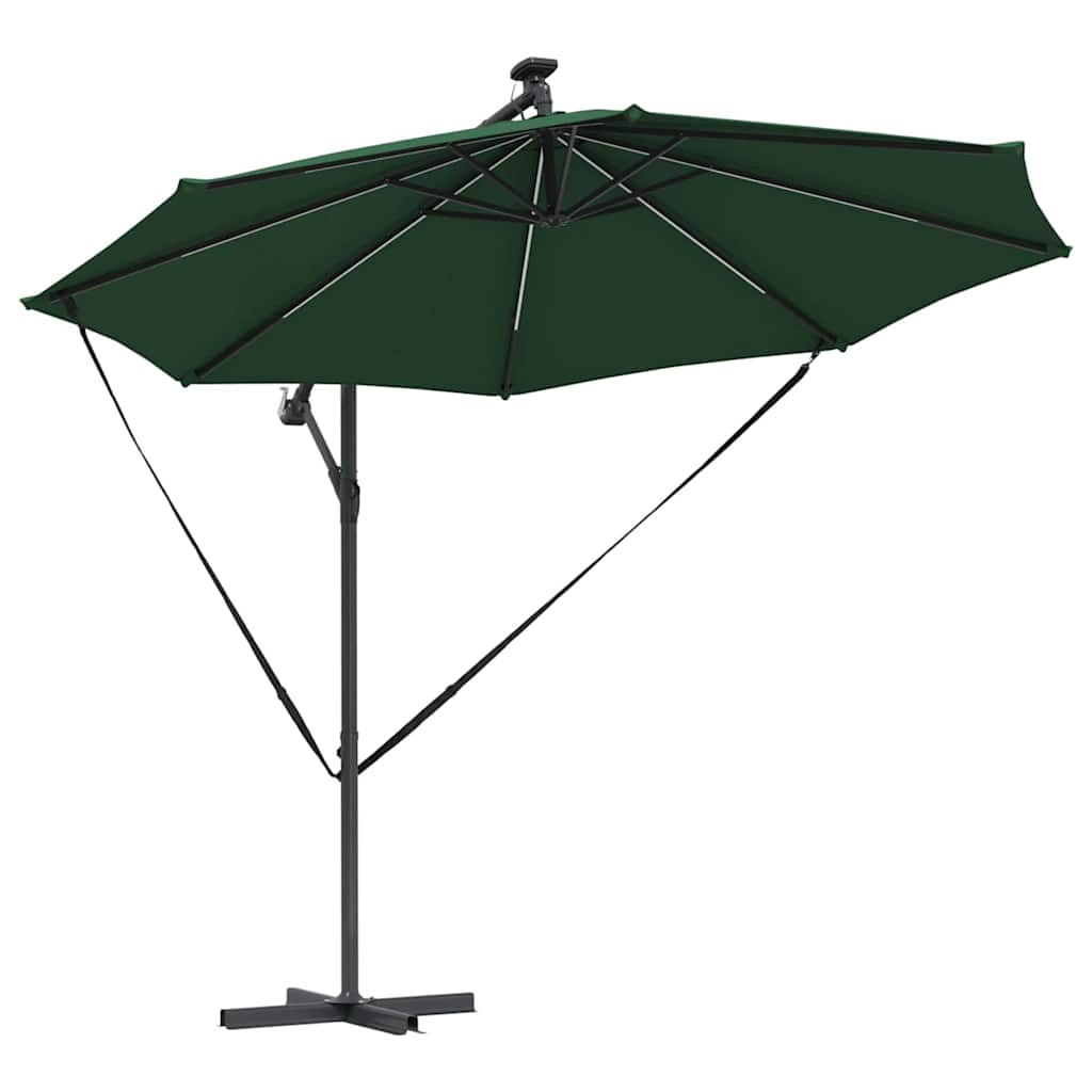vidaXL Umbrella 294 x 294 x 248 cm Polyester and Aluminium Green 5