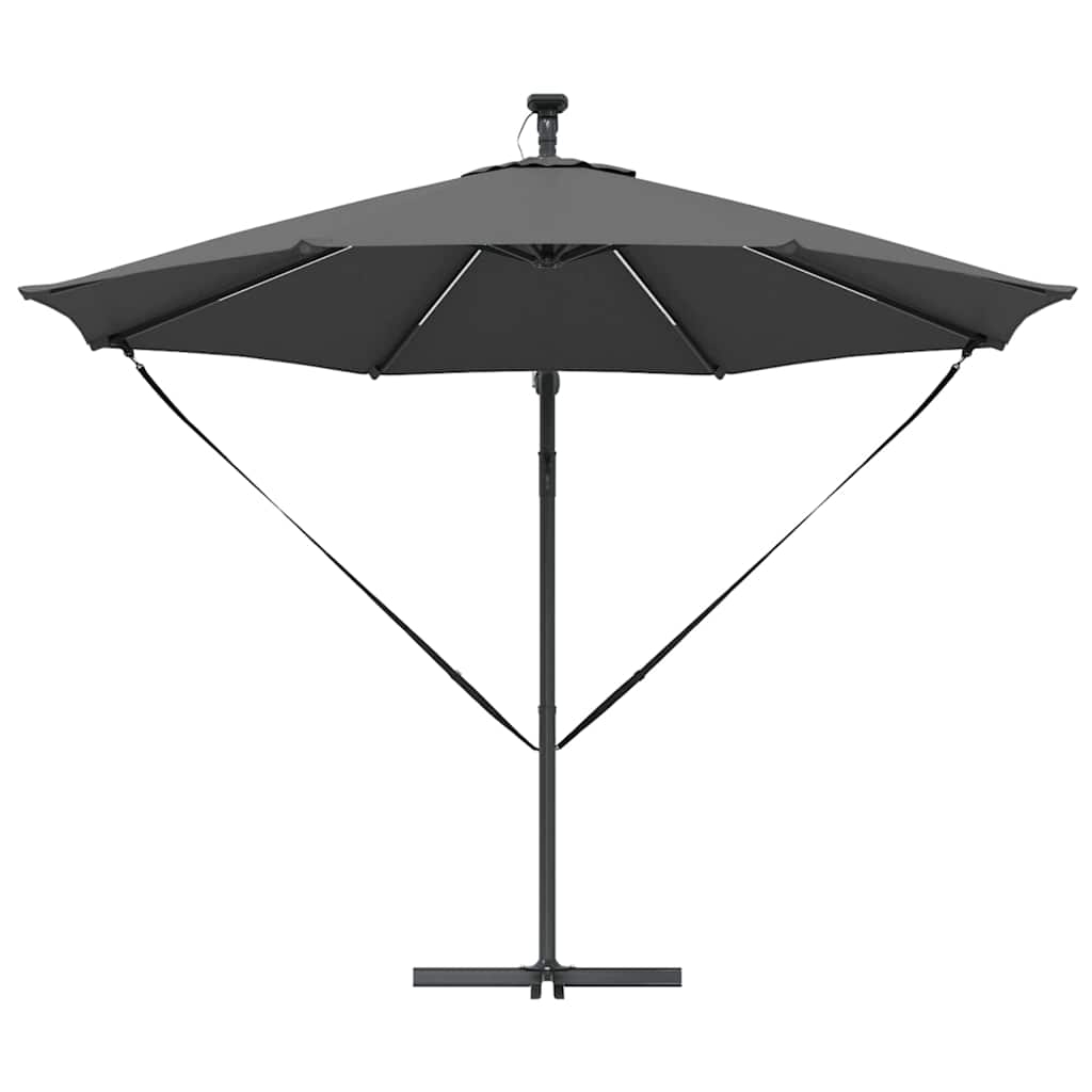 vidaXL Umbrella 294 x 294 x 248 cm Polyester and Aluminium Anthracite 6