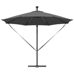 vidaXL Umbrella 294 x 294 x 248 cm Polyester and Aluminium Anthracite 6