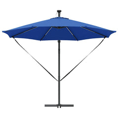 vidaXL Umbrella 294 x 294 x 248 cm Polyester and Aluminium Azurblau 6