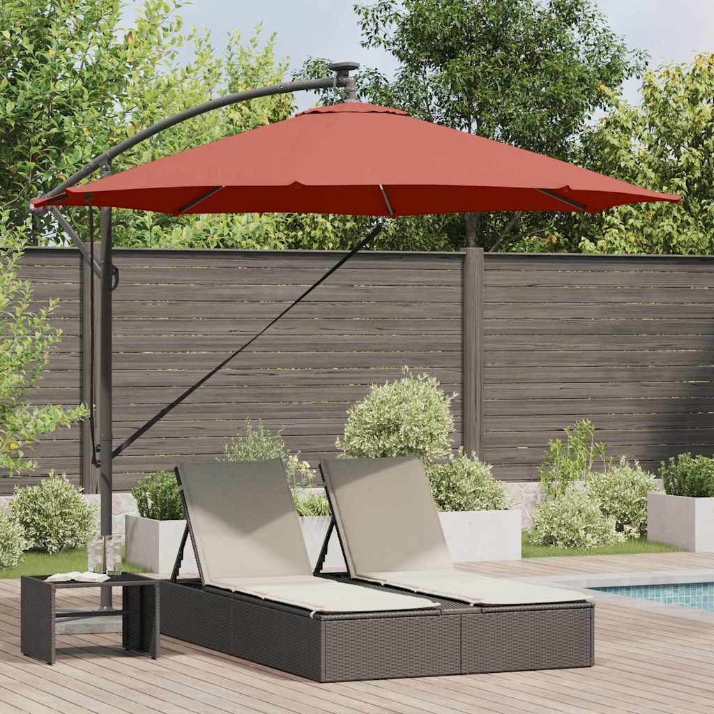 vidaXL Umbrella 294 x 294 x 248 cm Polyester and Aluminium Terracotta 1