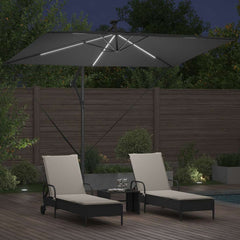 vidaXL Parasol 294 x 200 x 270 cm Polyester and Aluminium Anthracite 4
