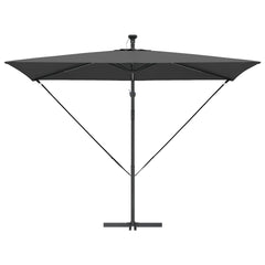 vidaXL Parasol 294 x 200 x 270 cm Polyester and Aluminium Anthracite 6