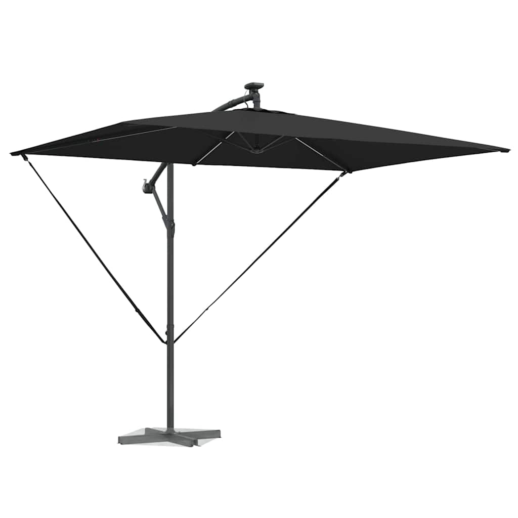 vidaXL Parasol 294 x 200 x 270 cm Polyester and Aluminium Black 3