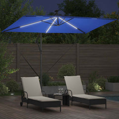 vidaXL Parasol 294 x 200 x 270 cm Polyester and Aluminium Azurblau 4