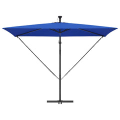 vidaXL Parasol 294 x 200 x 270 cm Polyester and Aluminium Azurblau 6