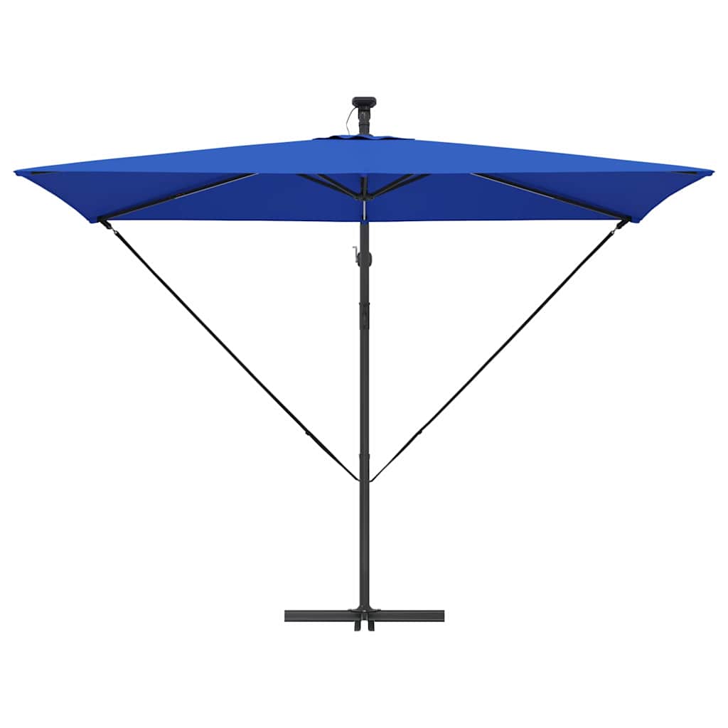 vidaXL Parasol 294 x 200 x 270 cm Polyester and Aluminium Azurblau 6