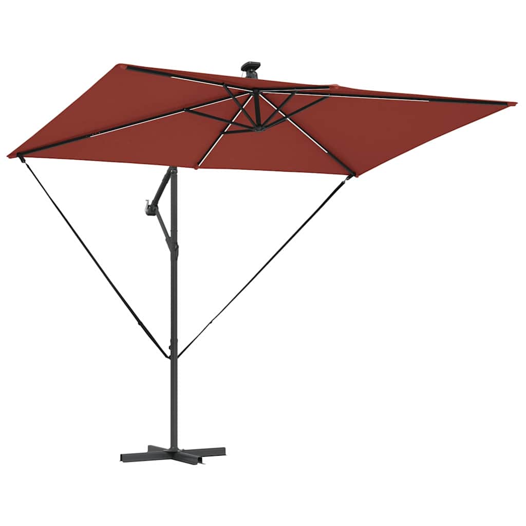 vidaXL Parasol 294 x 200 x 270 cm Polyester and Aluminium Terracotta 5