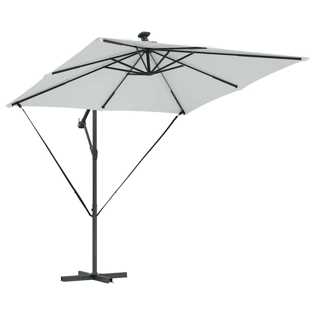 vidaXL Umbrella Sand 249 x 249 x 250 cm Polyester and Aluminium 5
