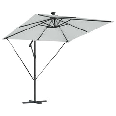vidaXL Umbrella Sand 249 x 249 x 250 cm Polyester and Aluminium 5