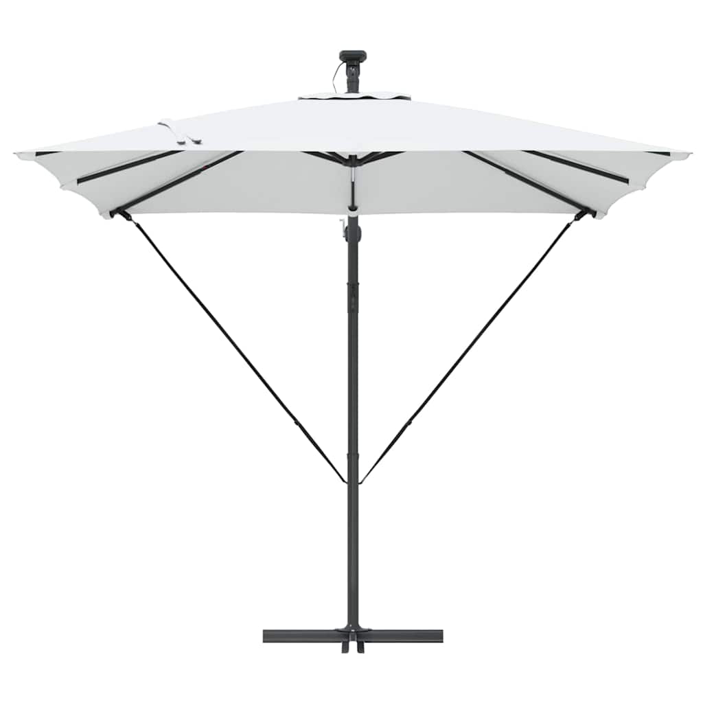 vidaXL Umbrella Sand 249 x 249 x 250 cm Polyester and Aluminium 6