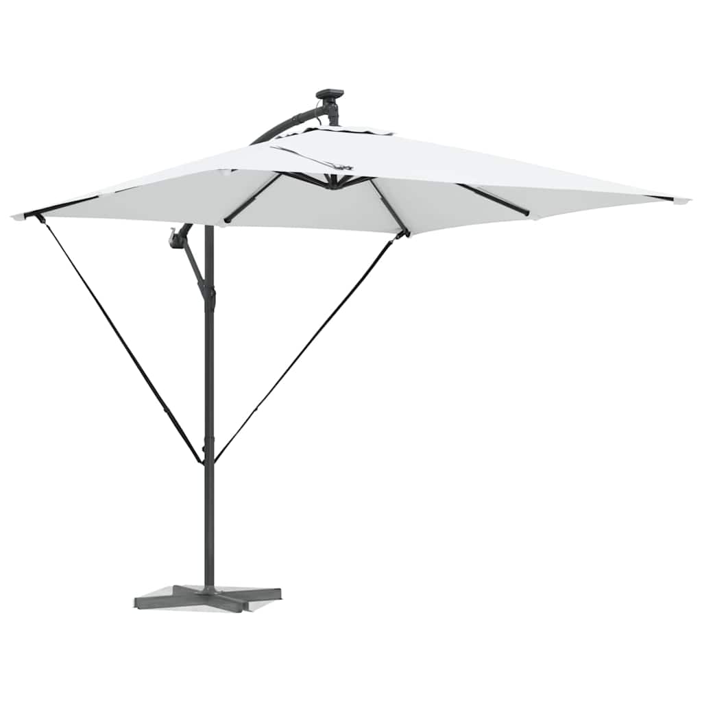 vidaXL Umbrella Sand 249 x 249 x 250 cm Polyester and Aluminium 3