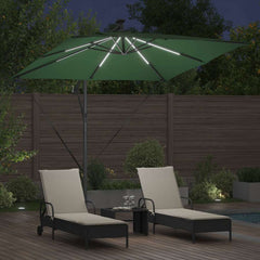 vidaXL Umbrella Green 249 x 249 x 250 cm Polyester and Aluminium 4
