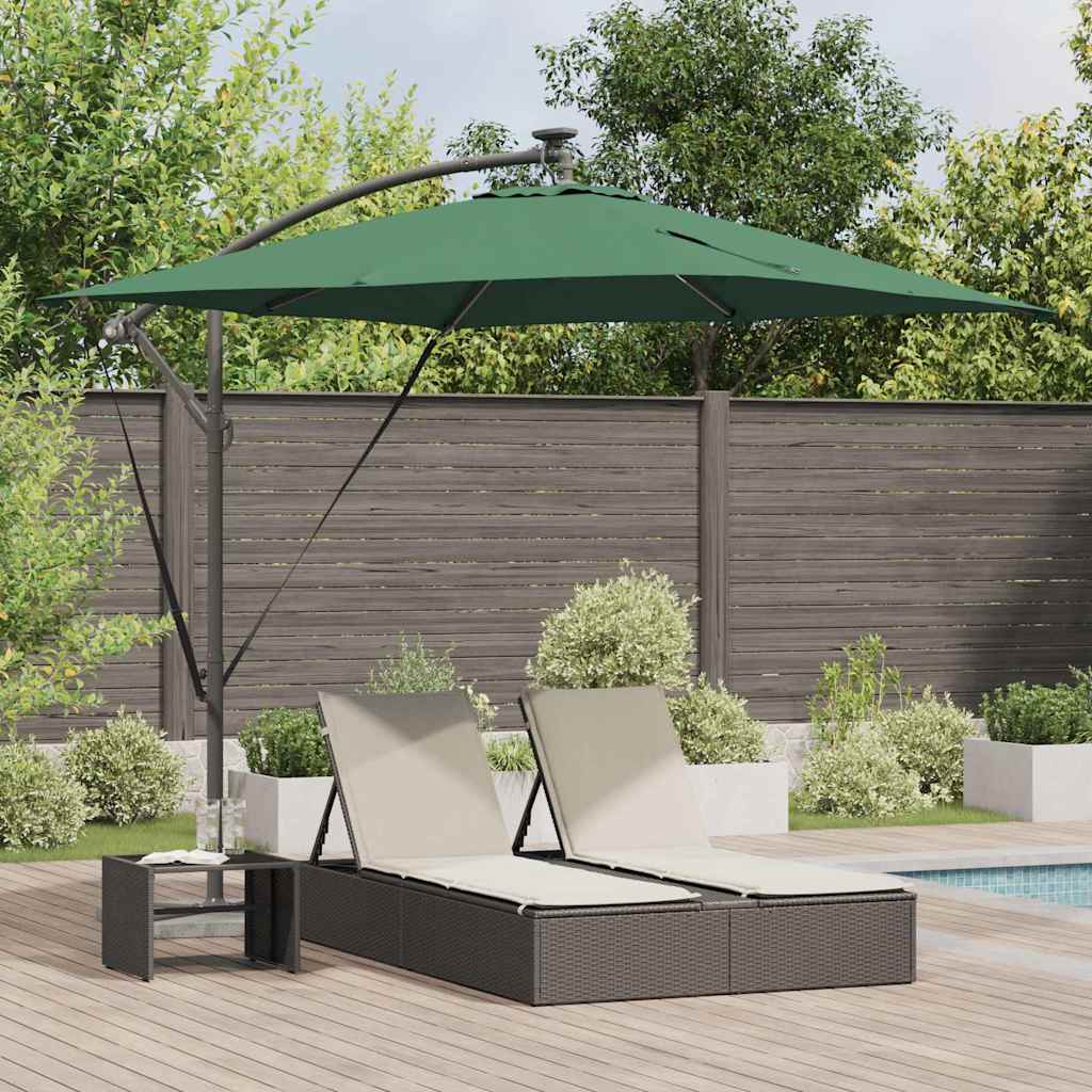 vidaXL Umbrella Green 249 x 249 x 250 cm Polyester and Aluminium 1