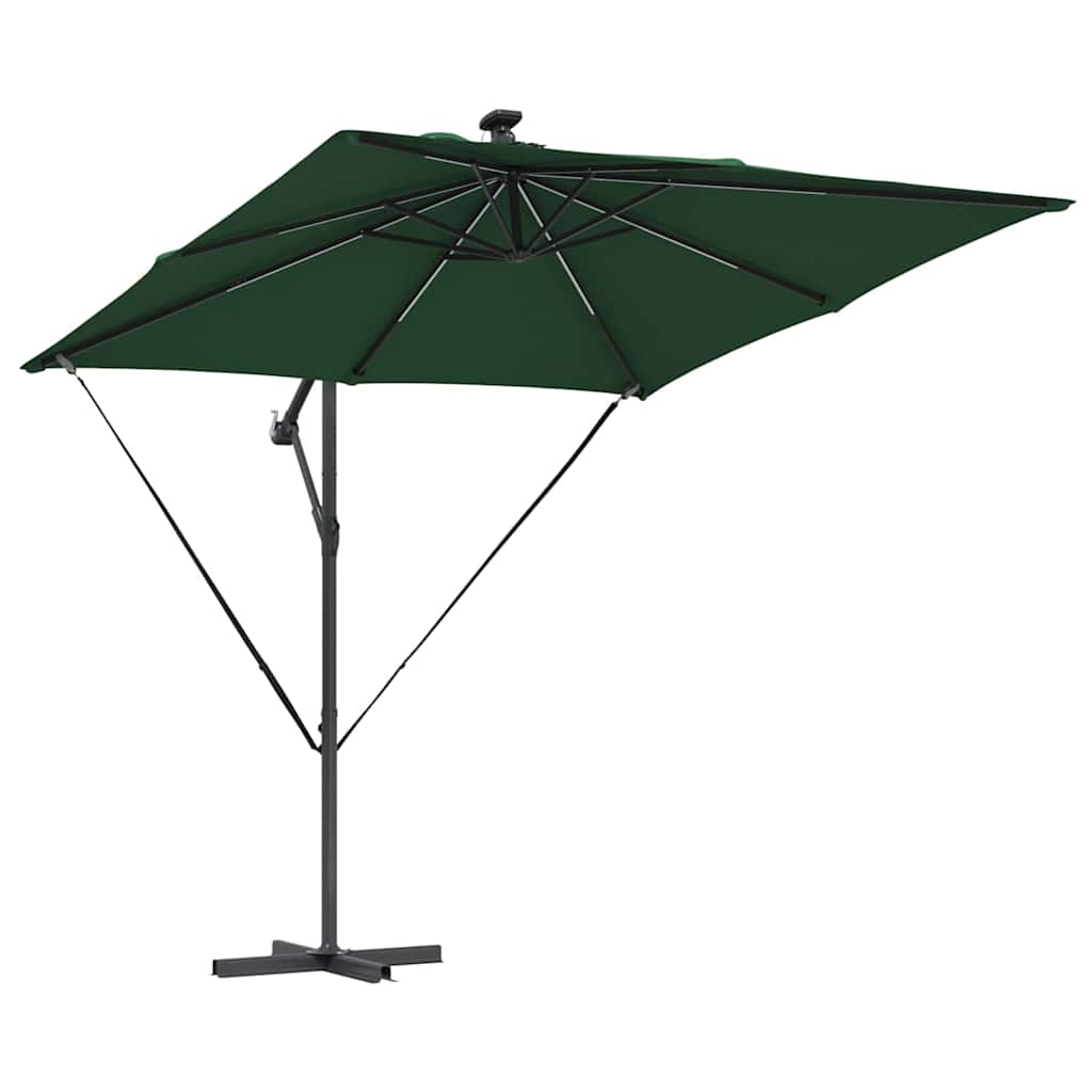 vidaXL Umbrella Green 249 x 249 x 250 cm Polyester and Aluminium 5