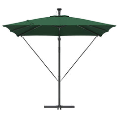 vidaXL Umbrella Green 249 x 249 x 250 cm Polyester and Aluminium 6