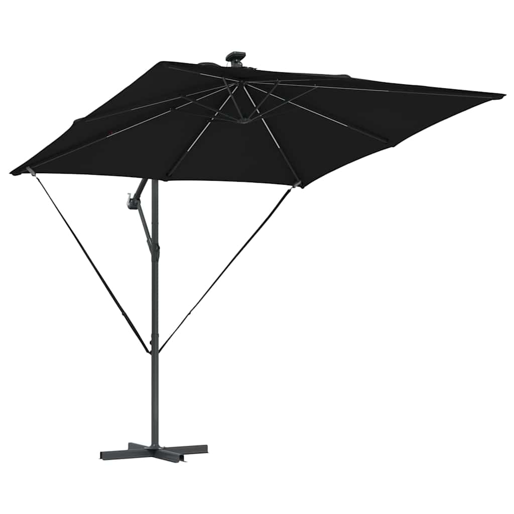vidaXL Umbrella Black 249 x 249 x 250 cm Polyester and Aluminium 5