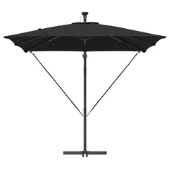 vidaXL Umbrella Black 249 x 249 x 250 cm Polyester and Aluminium 6