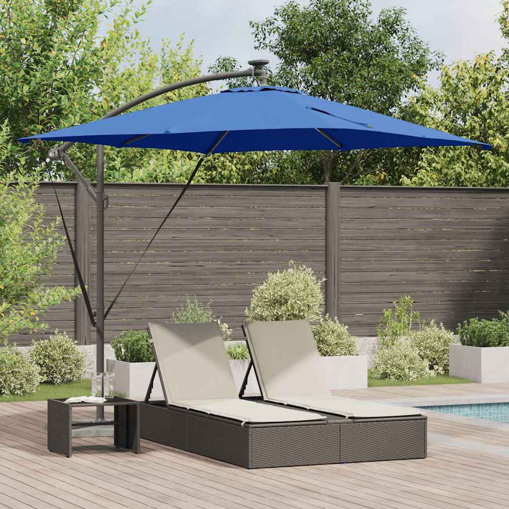 vidaXL Umbrella 249 x 249 x 250 cm Polyester and Aluminium Azurblau 1