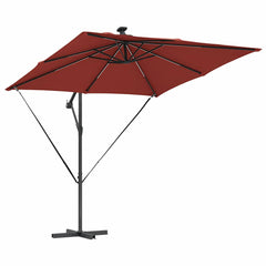 vidaXL Umbrella Terracotta 249 x 249 x 250 cm Polyester and Aluminium 5