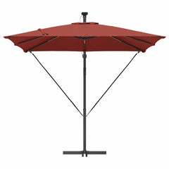 vidaXL Umbrella Terracotta 249 x 249 x 250 cm Polyester and Aluminium 6
