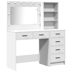 vidaXL Dressing Table 2 pcs White 78.5 x 41 x 135 cm Engineered Wood 2