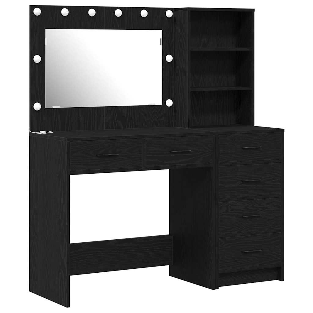 Dressing Table 2 pcs Brown Engineered Wood