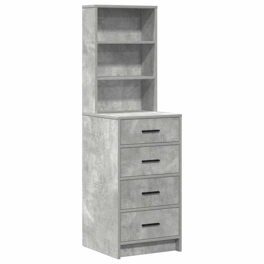 vidaXL Dressing Table 2 pcs Grey 78.5 x 41 x 135 cm Engineered Wood 6