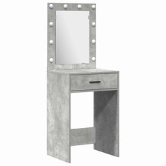 vidaXL Dressing Table 2 pcs Grey 50 x 41 x 135 cm Engineered Wood 5