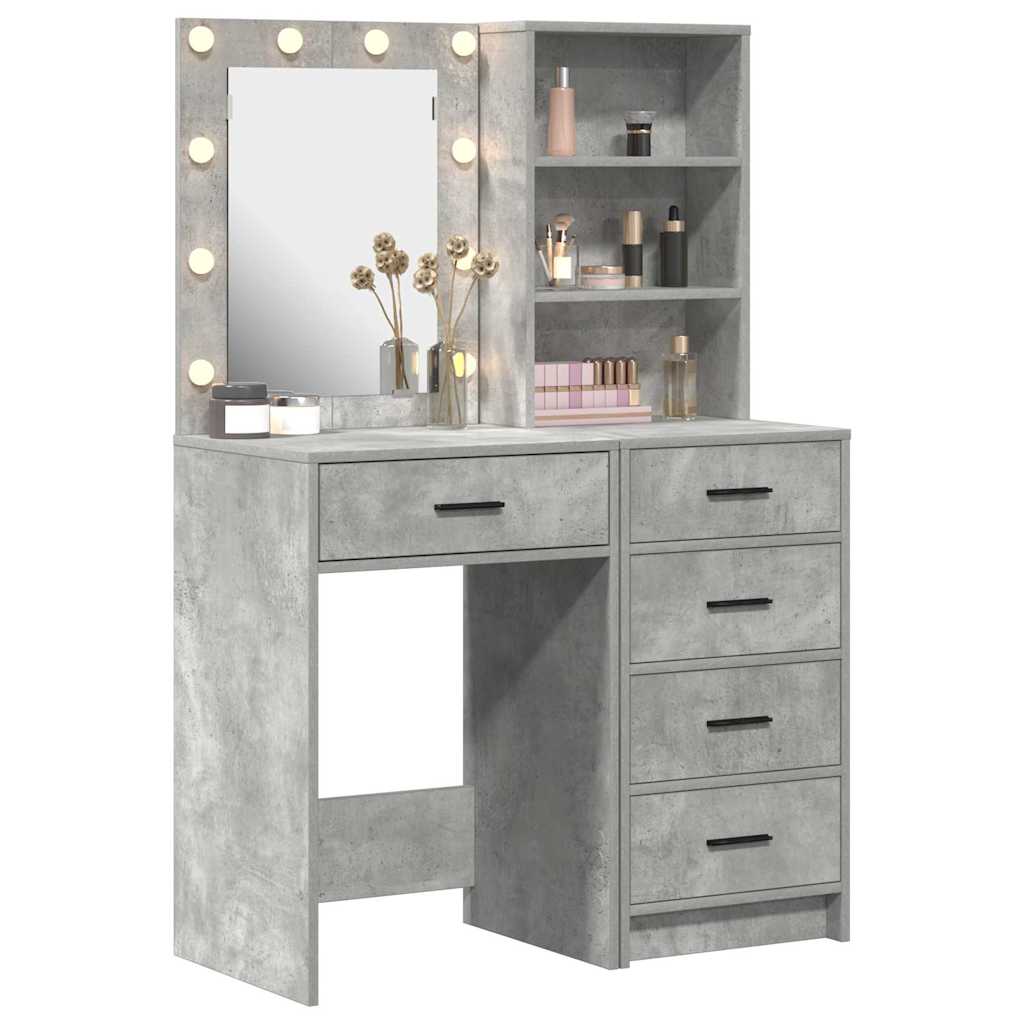 Dressing Table 2 pcs Brown Engineered Wood