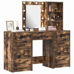 vidaXL Dressing Table 3 pcs Brown 40 x 41 x 135 cm Engineered Wood 3