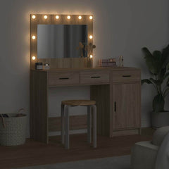 vidaXL Dressing Table 2 pcs Brown 40 x 41 x 75 cm Engineered Wood 4