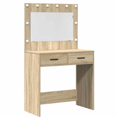 vidaXL Dressing Table 2 pcs Brown 40 x 41 x 75 cm Engineered Wood 5