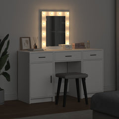 vidaXL Dressing Table White 50 x 41 x 135 cm Engineered Wood 4
