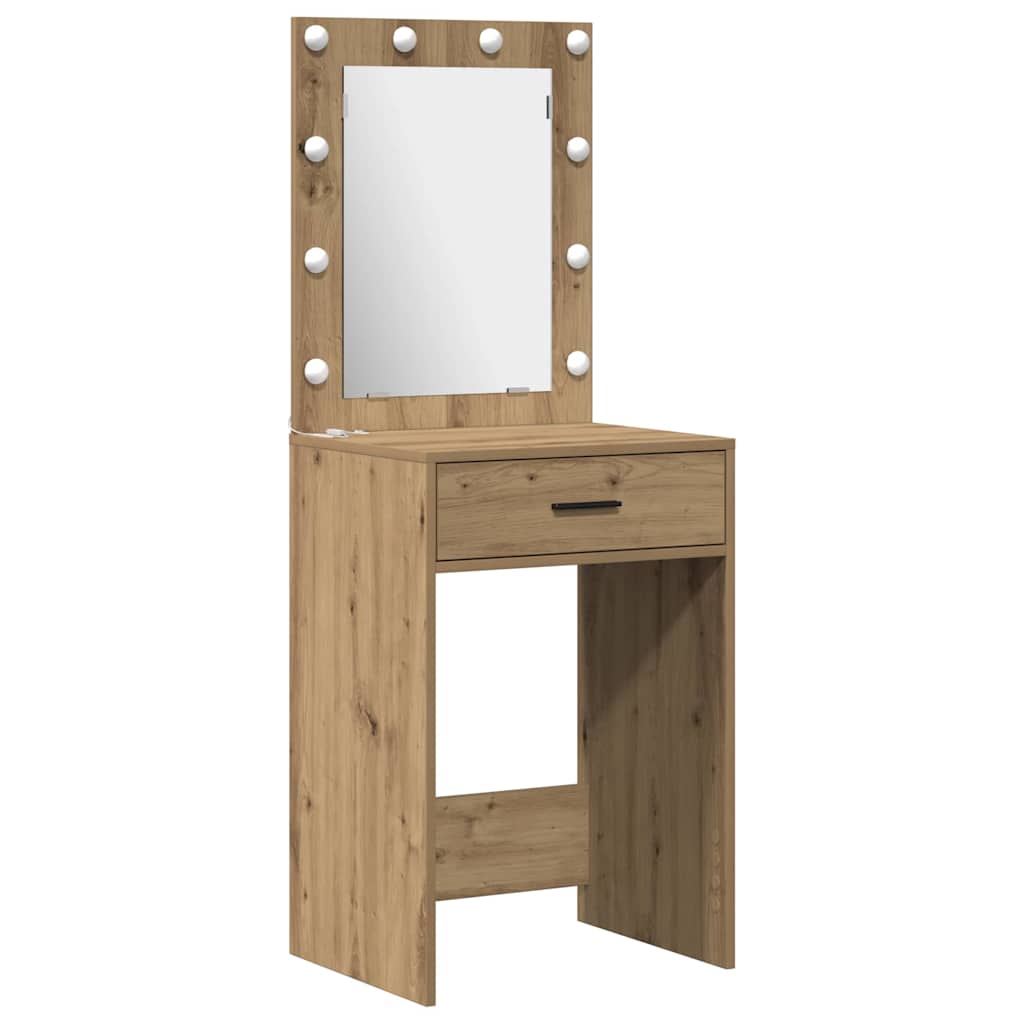 vidaXL Dressing Table Set 2 pcs Artisan Oak Engineered Wood 5
