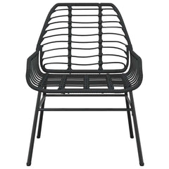 Garden Poly Rattan Black