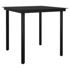 Garden Dining Poly Rattan Glass
