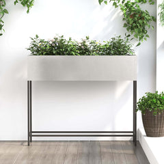 Raised Garden Planter Steel Stainless steel 100 cm 82 cm