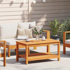 vidaXL Side Table Oil Natural Solid Acacia Wood