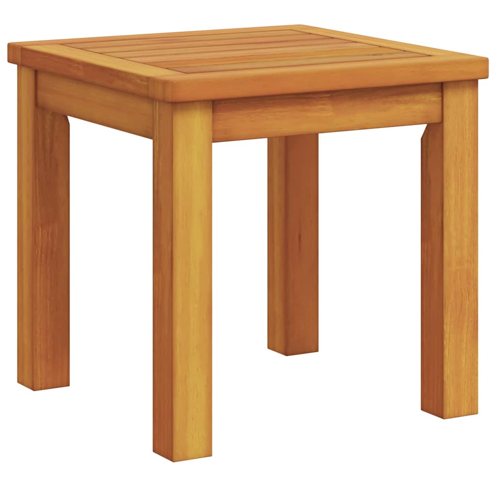 vidaXL Side Table Oil Natural 35 x 35 x 34 cm Solid Acacia Wood 6