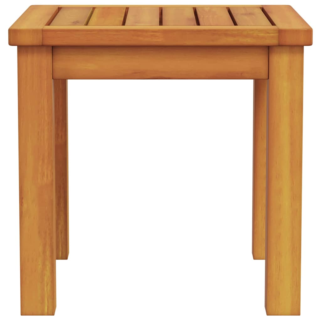 vidaXL Side Table Oil Natural 35 x 35 x 34 cm Solid Acacia Wood 5