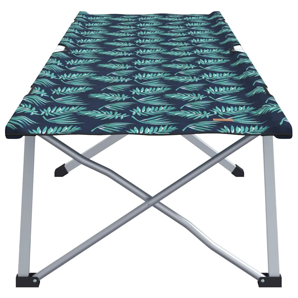 vidaXL Folding Camping Bed Folding Leaf Forest 194 x 62.5 x 42.5 cm 4