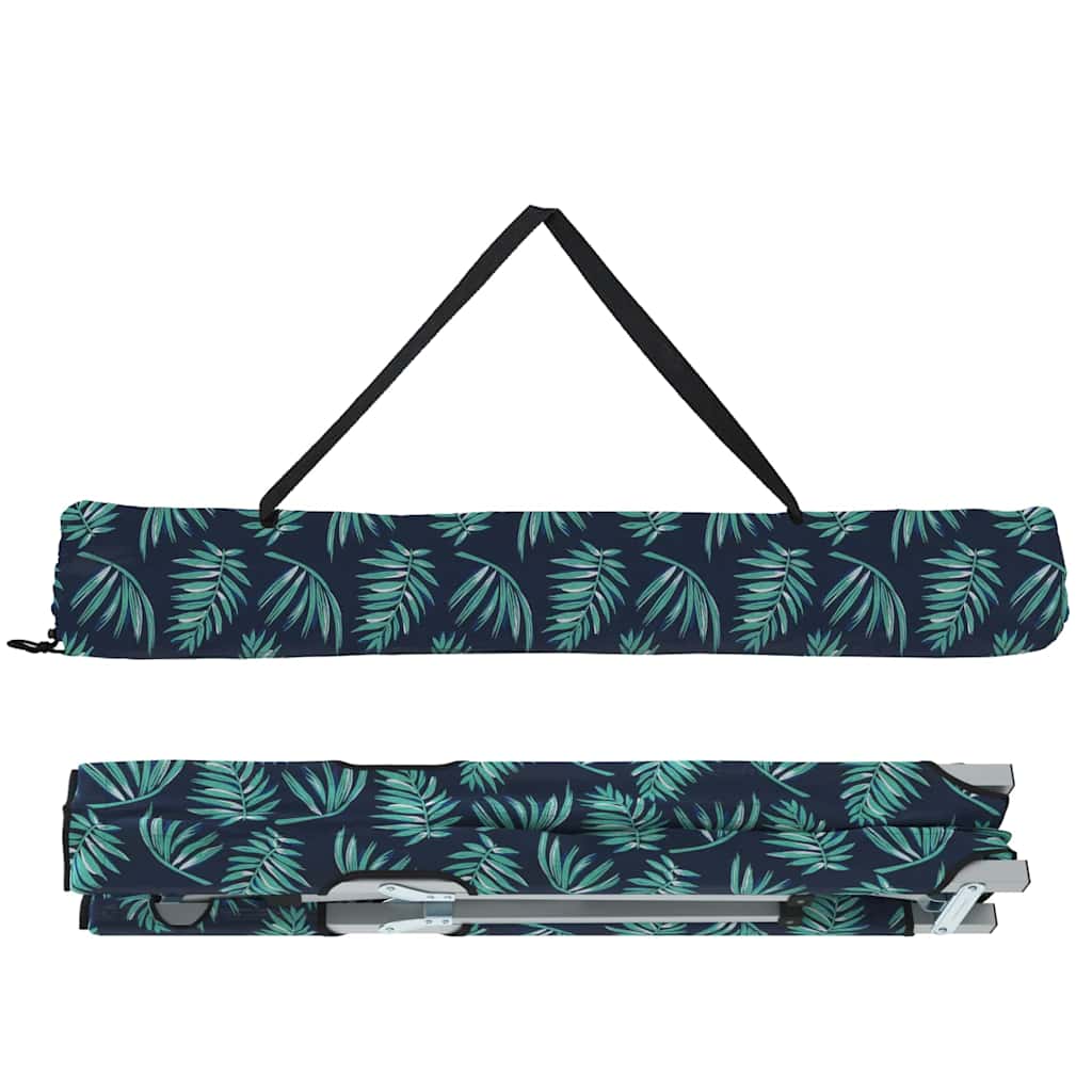 vidaXL Folding Camping Bed Folding Leaf Forest 194 x 62.5 x 42.5 cm 5