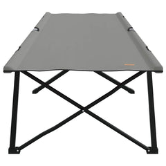 vidaXL Folding Camping Bed Grey 206 x 76 x 74 cm Oxford and Steel 4