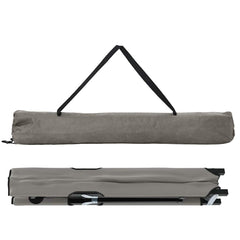 vidaXL Folding Camping Bed Grey 206 x 76 x 74 cm Oxford and Steel 5