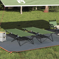 Folding Camping Bed 206 x 76 x 74 cm Oxford and Steel Amy yellow 2