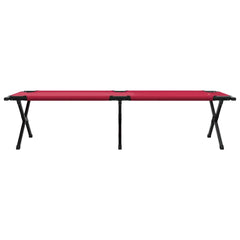 vidaXL Folding Camping Bed Folding Red 193 x 69 x 45 cm Oxford fabric 6