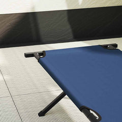 Folding Camping Bed Folding 210 x 80 x 46 cm Oxford fabric Blue