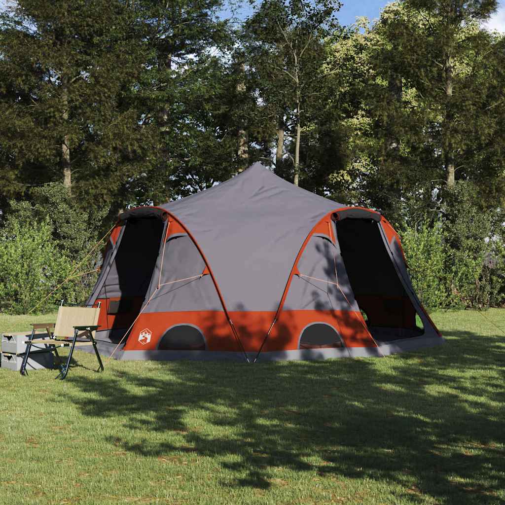 Dome Tent 4-Person 4-Person Grey and orange